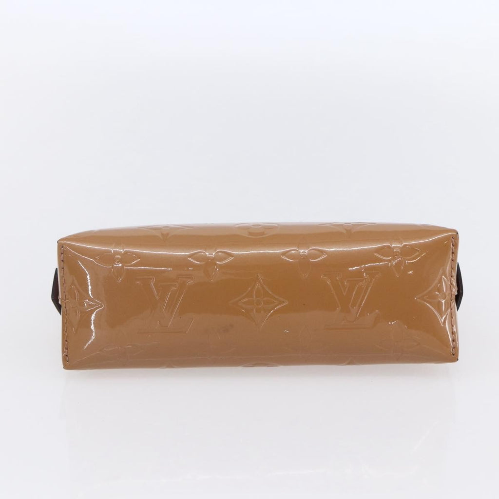 Louis Vuitton Cosmetic Pouch Monogram Vernis Brown Patent_Leather Clutche & Pouche Bag (Pre-Owned)