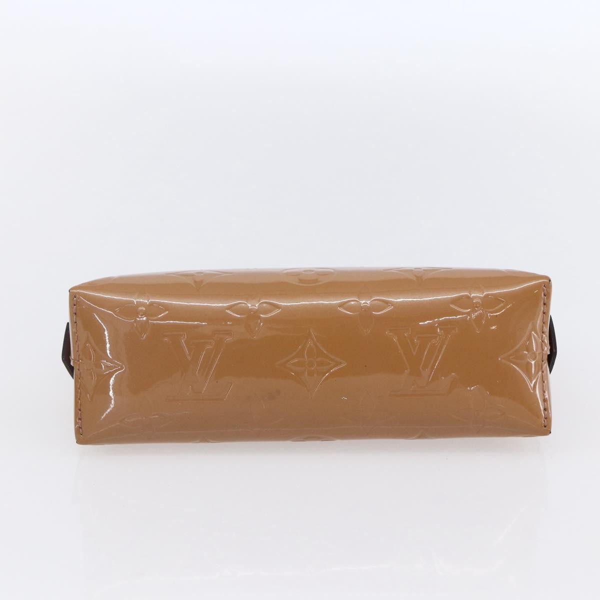 Louis Vuitton Cosmetic Pouch Monogram Vernis Brown Patent_Leather Clutche & Pouche Bag (Pre-Owned)