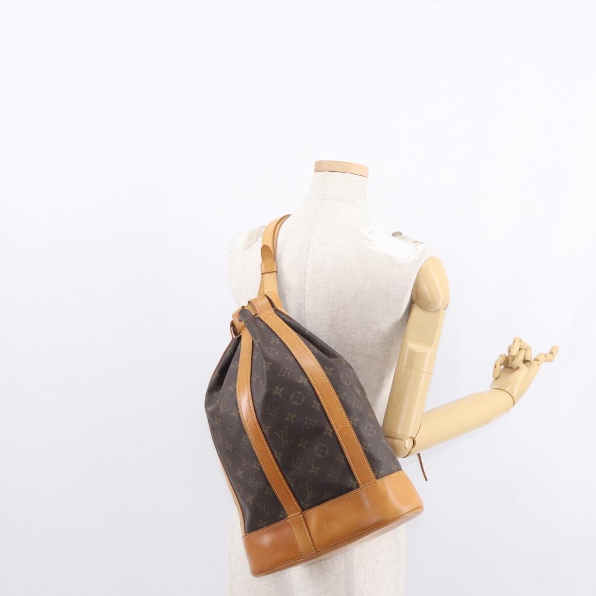 Louis Vuitton Randonnee Backpack Monogram Canvas Brown Canvas Backpack Bag (Pre-Owned)