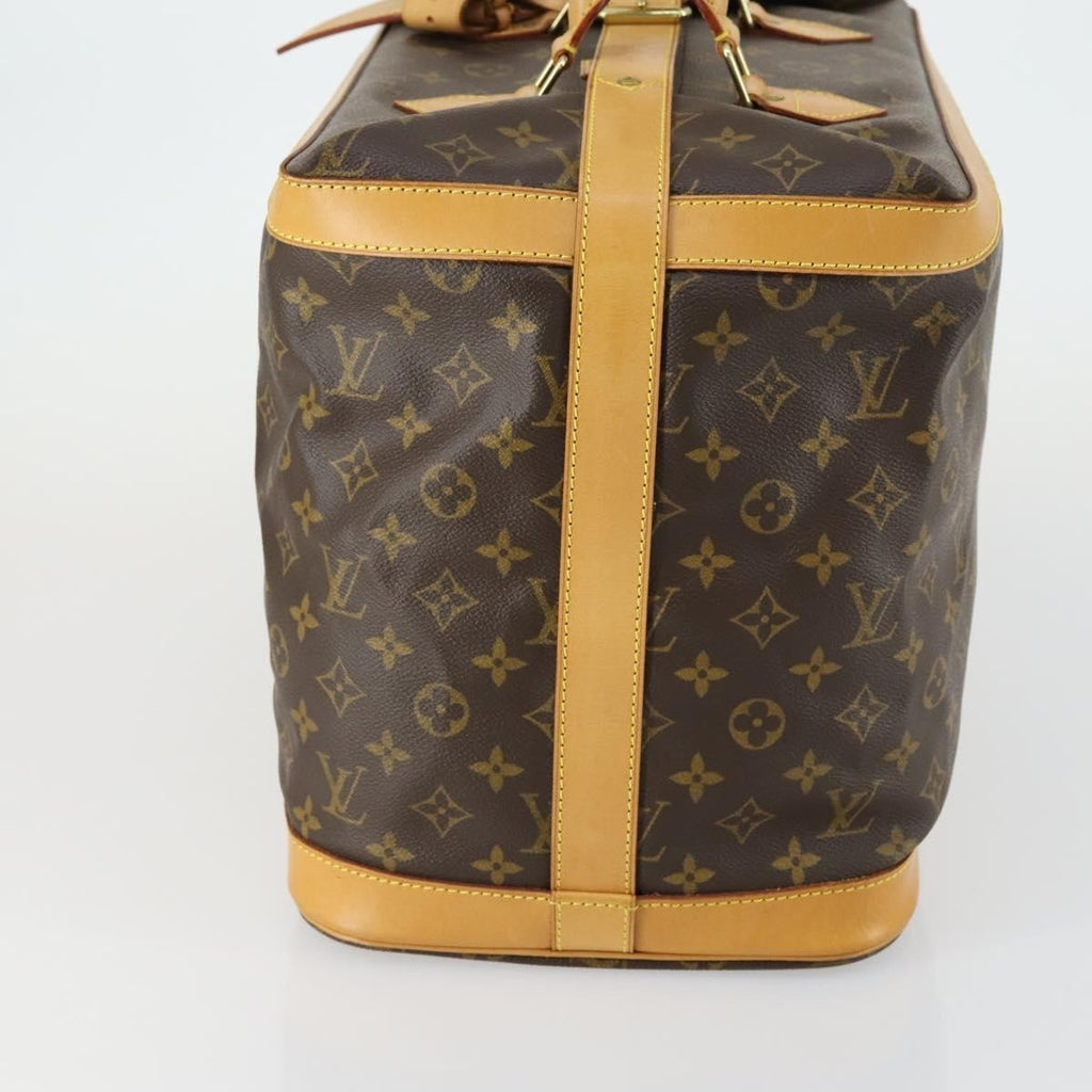 Louis Vuitton Cruiser Handbag Monogram Canvas Brown Canvas Travel Bag Bag (Pre-Owned)