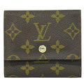 Louis Vuitton Porte Tresor Etui Papiers Wallet Monogram Canvas Brown Canvas Card Holders Accessory (Pre-Owned)