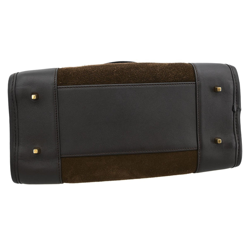 Loewe Amazona Bag Suede Brown Suede Handbag (Pre-Owned)