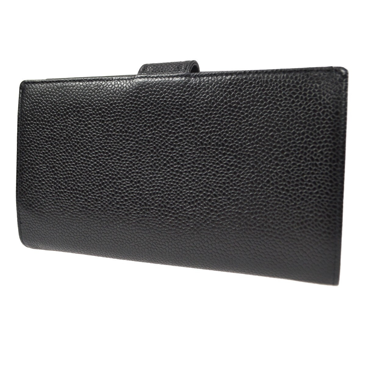 Chanel Timeless Cc French Wallet Caviar Black Leather Wallets Accessory (Pre-Owned)