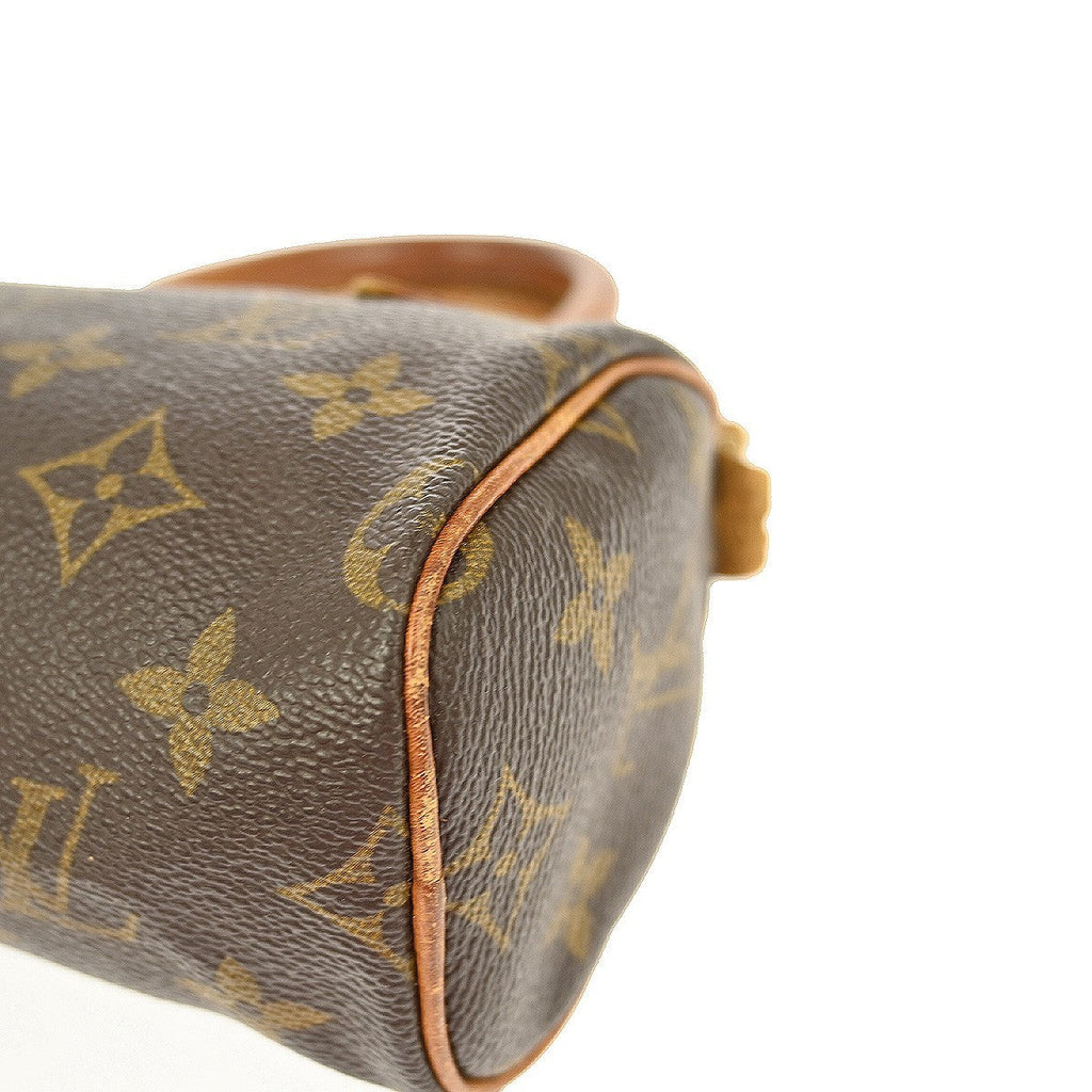 Louis Vuitton Speedy Mini Hl Handbag Monogram Canvas Brown Canvas Handbag (Pre-Owned)