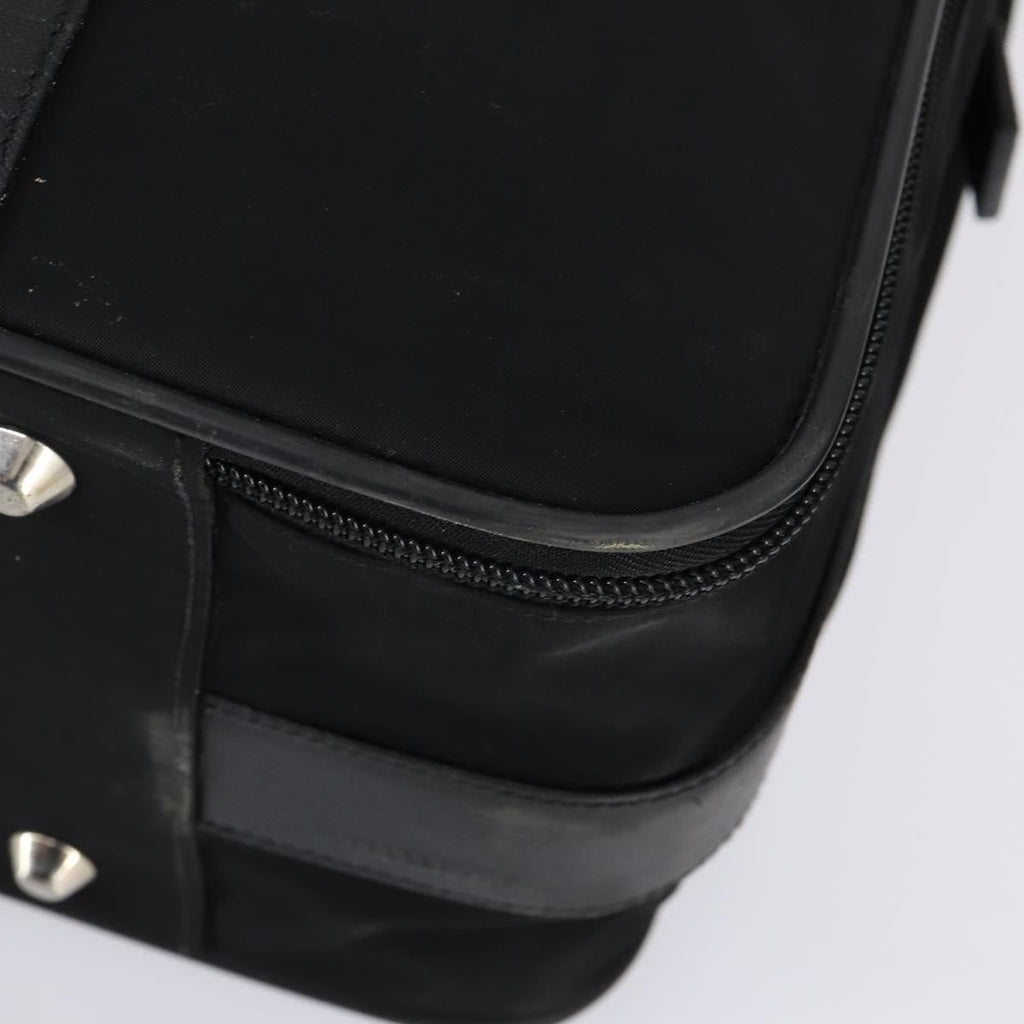 Prada Trunk Bag Nylon Black Nylon Travel Bag Bag (Pre-Owned)