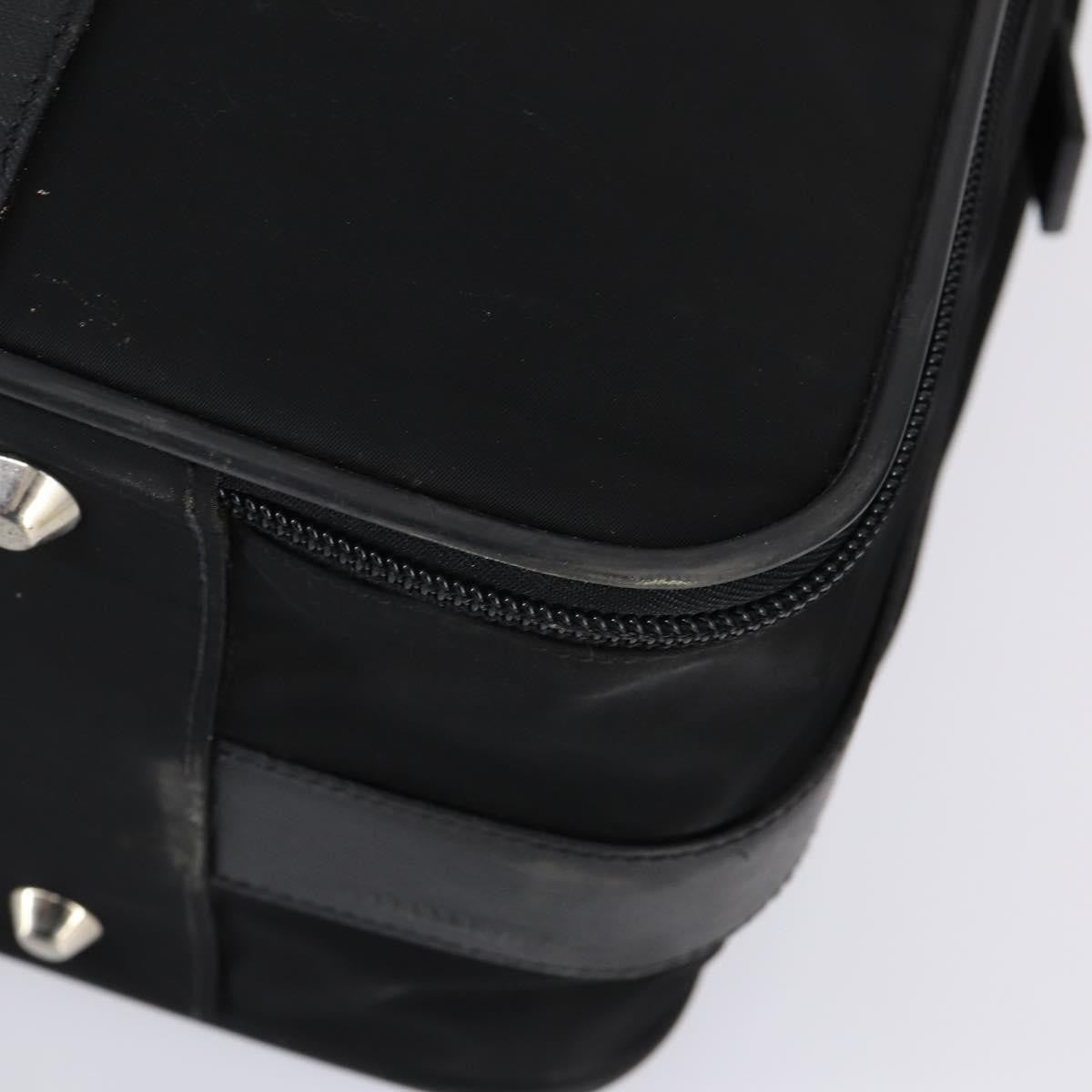 Prada Trunk Bag Nylon Black Nylon Travel Bag Bag (Pre-Owned)