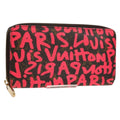 Louis Vuitton Zippy Wallet Nm Monogram Graffiti Pink Canvas Wallets Accessory (Pre-Owned)