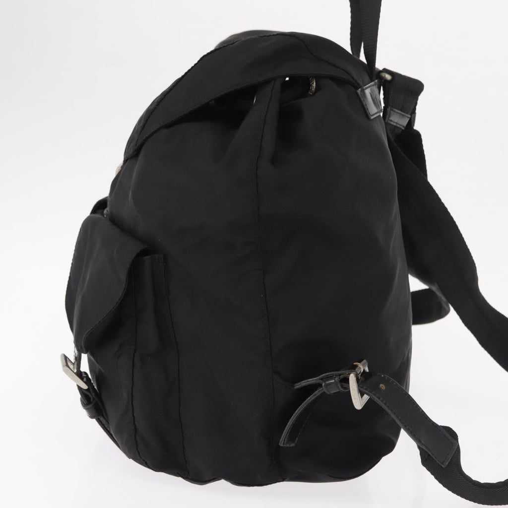 Prada Double Front Pocket Backpack Tessuto Black Nylon Backpack Bag (Pre-Owned)