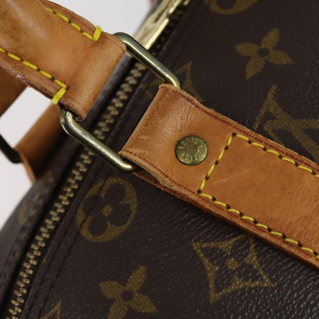 Louis Vuitton Keepall Bandouliere Bag Monogram Canvas Brown Canvas Travel Bag Bag (Pre-Owned)