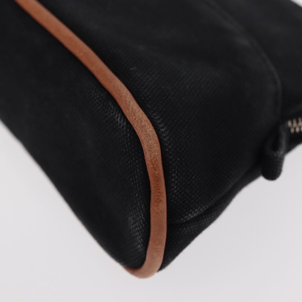 Hermes Bolide Travel Pouch Canvas Black Canvas Clutche & Pouche Bag (Pre-Owned)