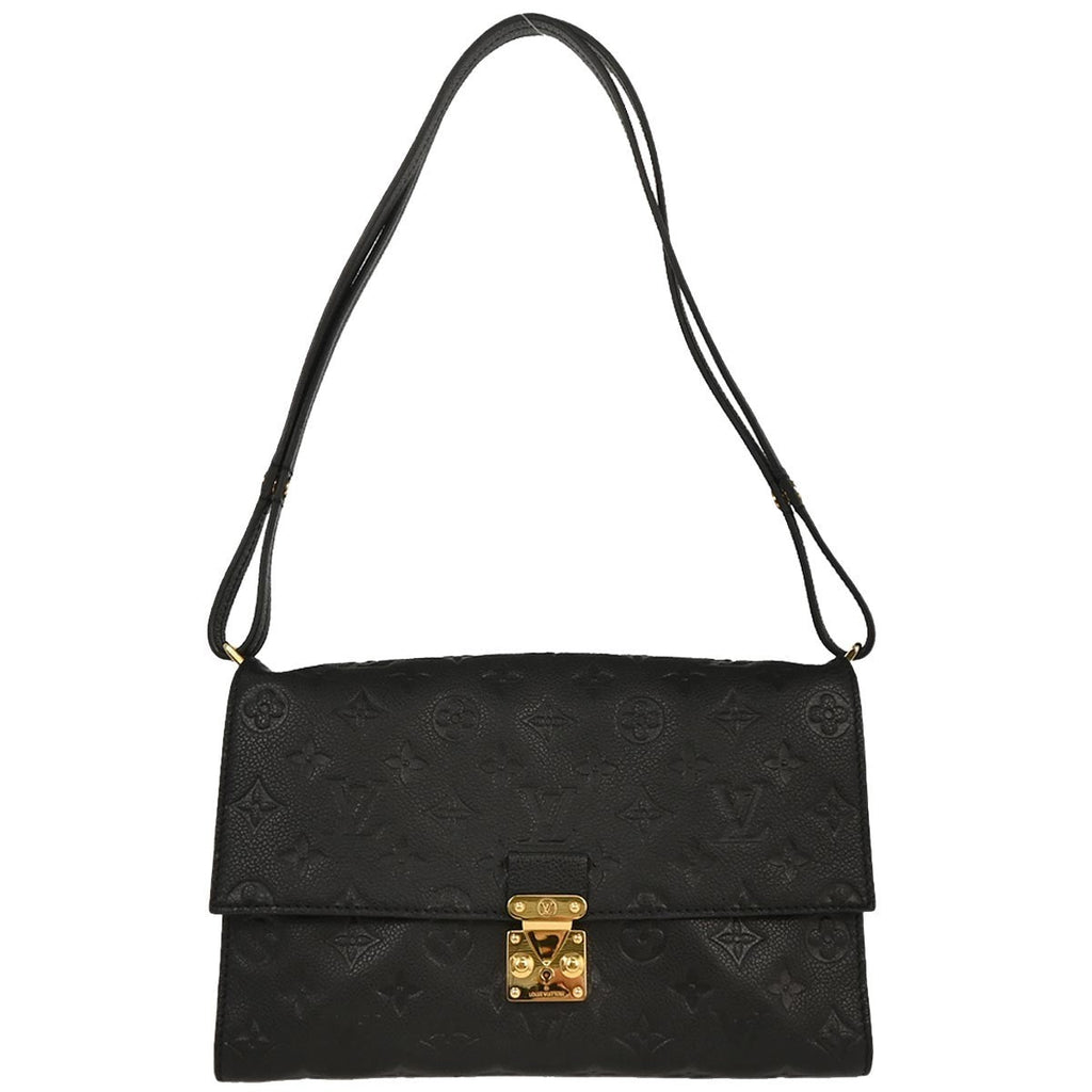 Louis Vuitton Fascinante Handbag Monogram Empreinte Leather Black Leather Shoulder Bag Bag (Pre-Owned)