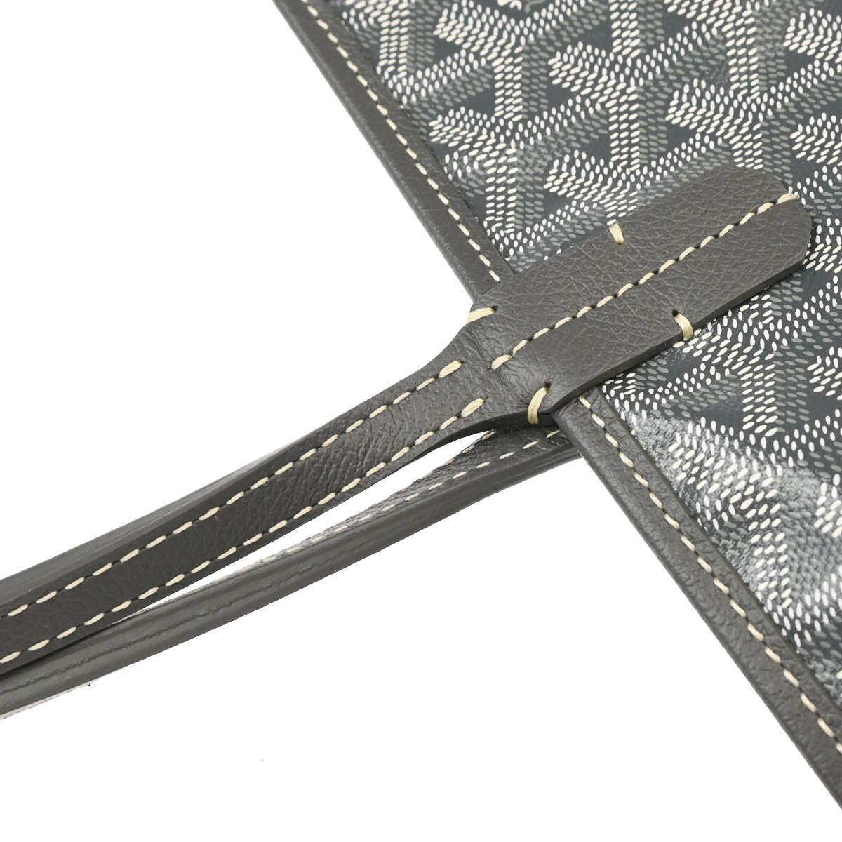 Goyard Saint Louis Tote Coated Canvas Gray Canvas Tote Bag Bag (Pre-Owned)