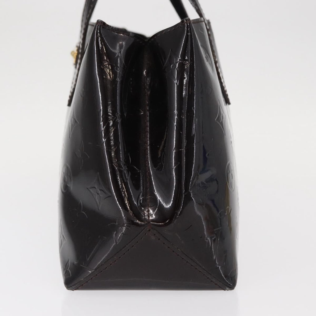 Louis Vuitton Wilshire Handbag Monogram Vernis Burgundy Patent_Leather Handbag (Pre-Owned)