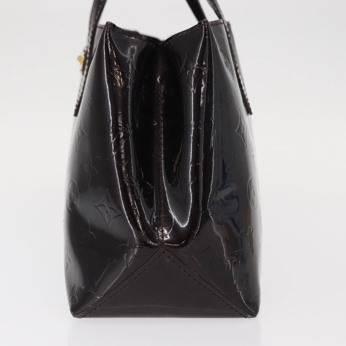 Louis Vuitton Wilshire Handbag Monogram Vernis Burgundy Patent_Leather Handbag (Pre-Owned)