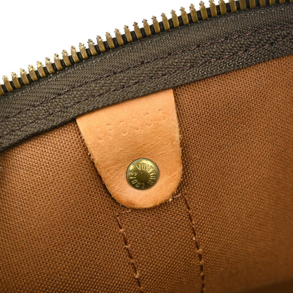Louis Vuitton Keepall Bag Monogram Canvas Brown Canvas Travel Bag Bag (Pre-Owned)