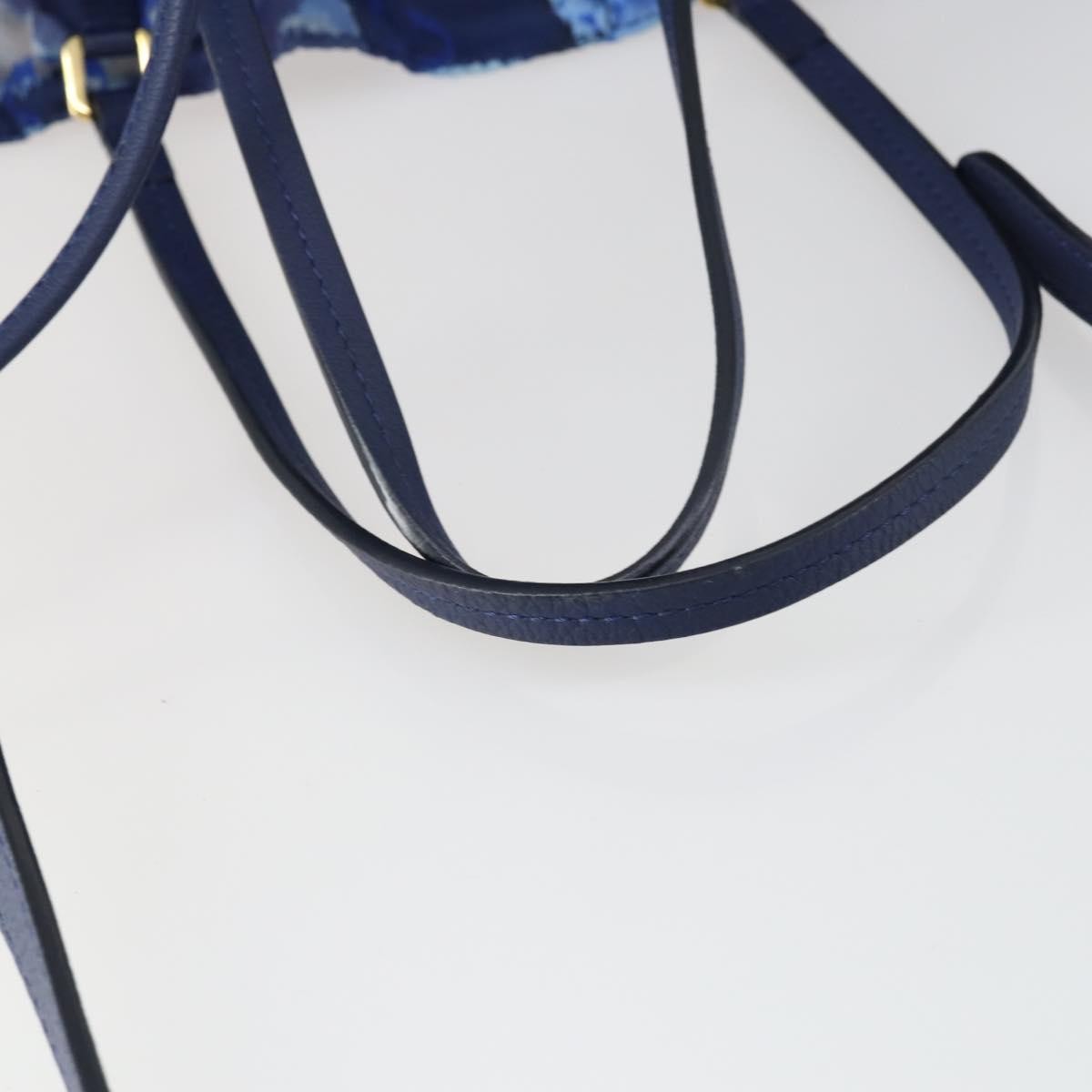 Louis Vuitton Noefull Handbag Ikat Nylon Blue Nylon Handbag (Pre-Owned)
