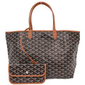 Goyard Saint Louis Tote Coated Canvas Black Canvas Tote Bag Bag (Pre-Owned)