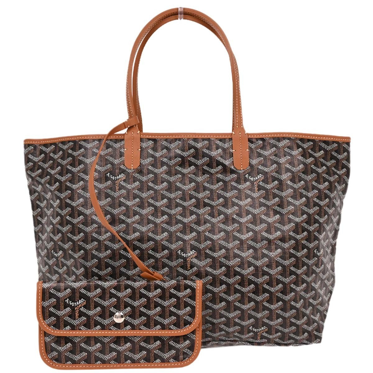 Goyard Saint Louis Tote Coated Canvas Black Canvas Tote Bag Bag (Pre-Owned)