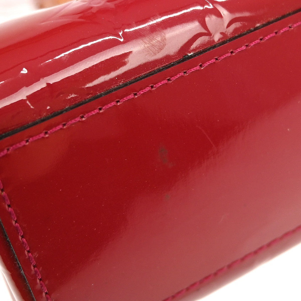 Louis Vuitton Catalina Handbag Monogram Vernis Red Patent_Leather Handbag (Pre-Owned)