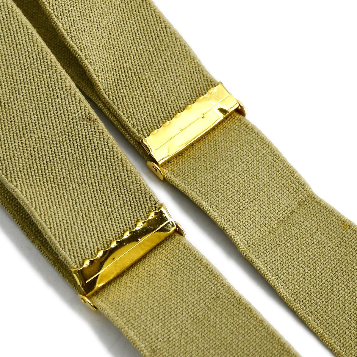 Chanel Logo Suspenders Canvas Beige Canvas Belts Accessory (Pre-Owned)