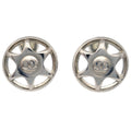 Chanel Cc Round Earrings Metal Silver Silver_Plated Earrings Jewelry (Pre-Owned)