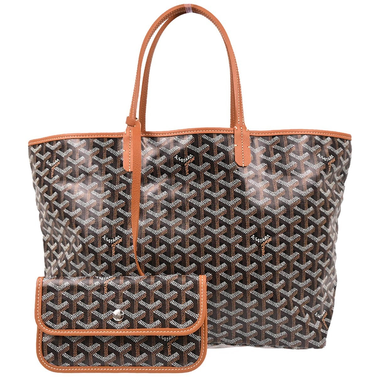 Goyard Saint Louis Tote Coated Canvas Black Canvas Tote Bag Bag (Pre-Owned)