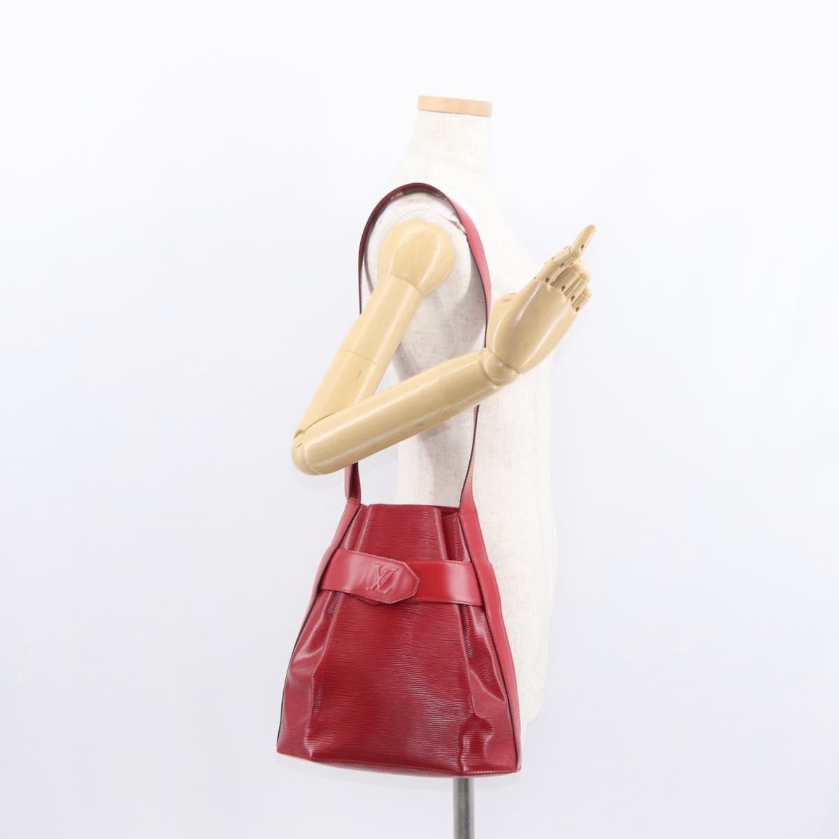 Louis Vuitton Vintage Sac D'epaule Handbag Epi Leather Red Leather Shoulder Bag Bag (Pre-Owned)