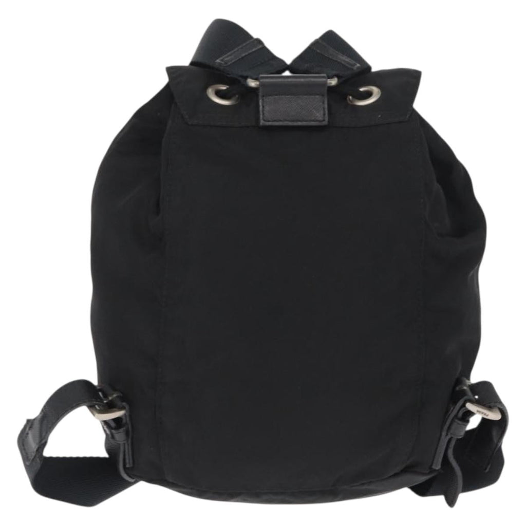 Prada Front Pocket Backpack Tessuto Black Nylon Backpack Bag (Pre-Owned)