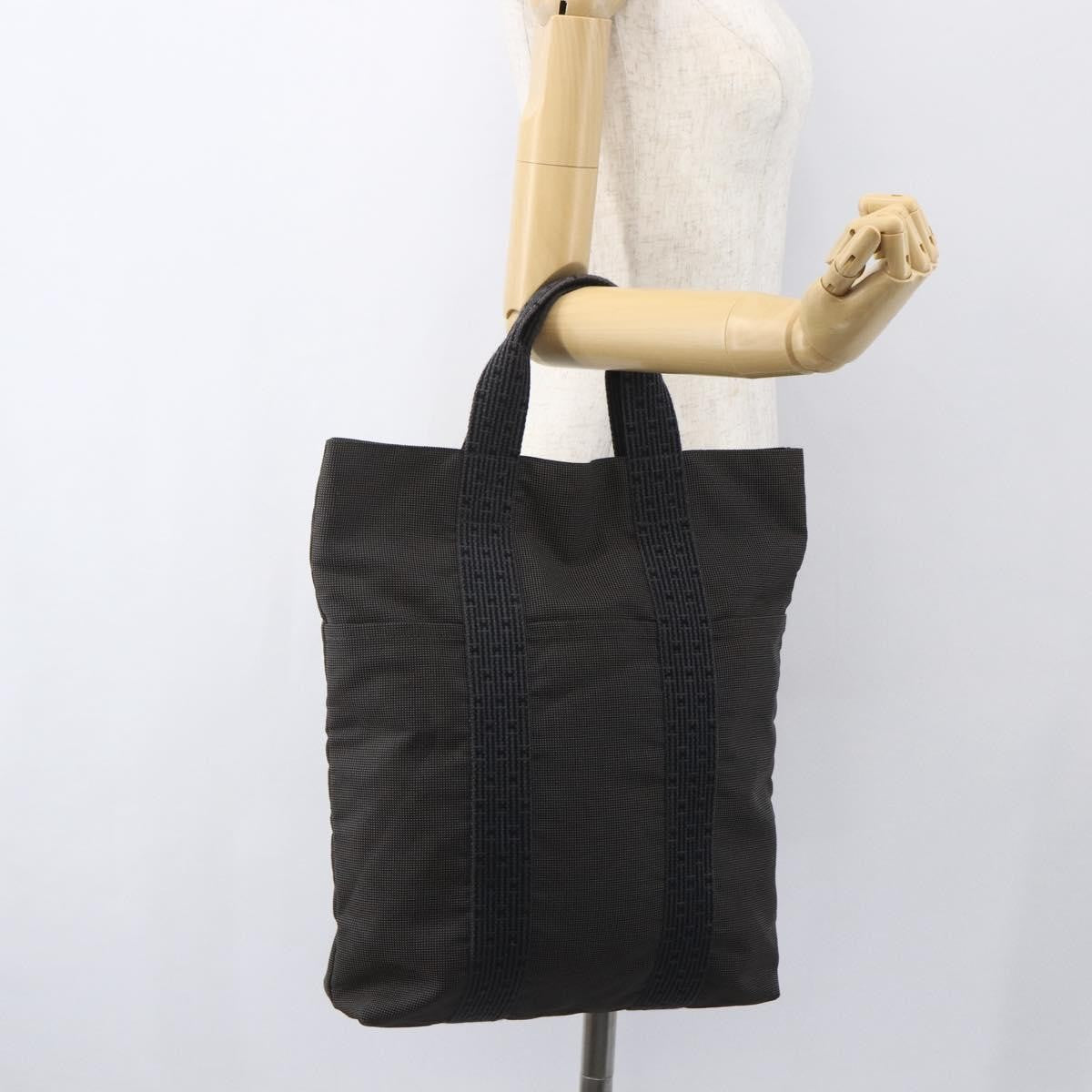 Hermes Fourre-Tout Herline Fourre-Tout Herline Gray Canvas Tote Bag Bag (Pre-Owned)