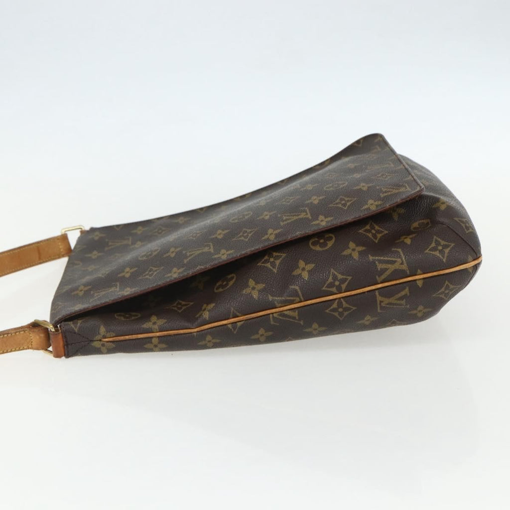 Louis Vuitton Musette Handbag Monogram Canvas Brown Canvas Shoulder Bag Bag (Pre-Owned)