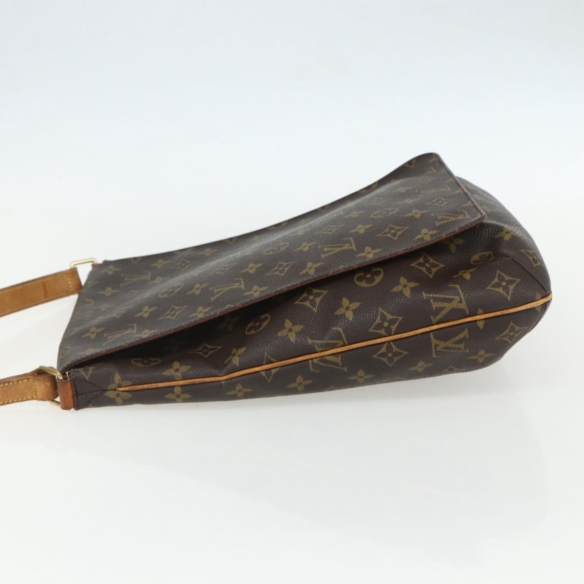 Louis Vuitton Musette Handbag Monogram Canvas Brown Canvas Shoulder Bag Bag (Pre-Owned)
