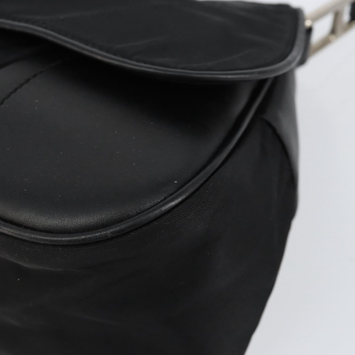 Prada Vintage Shoulder Bag Leather Black Leather Shoulder Bag Bag (Pre-Owned)