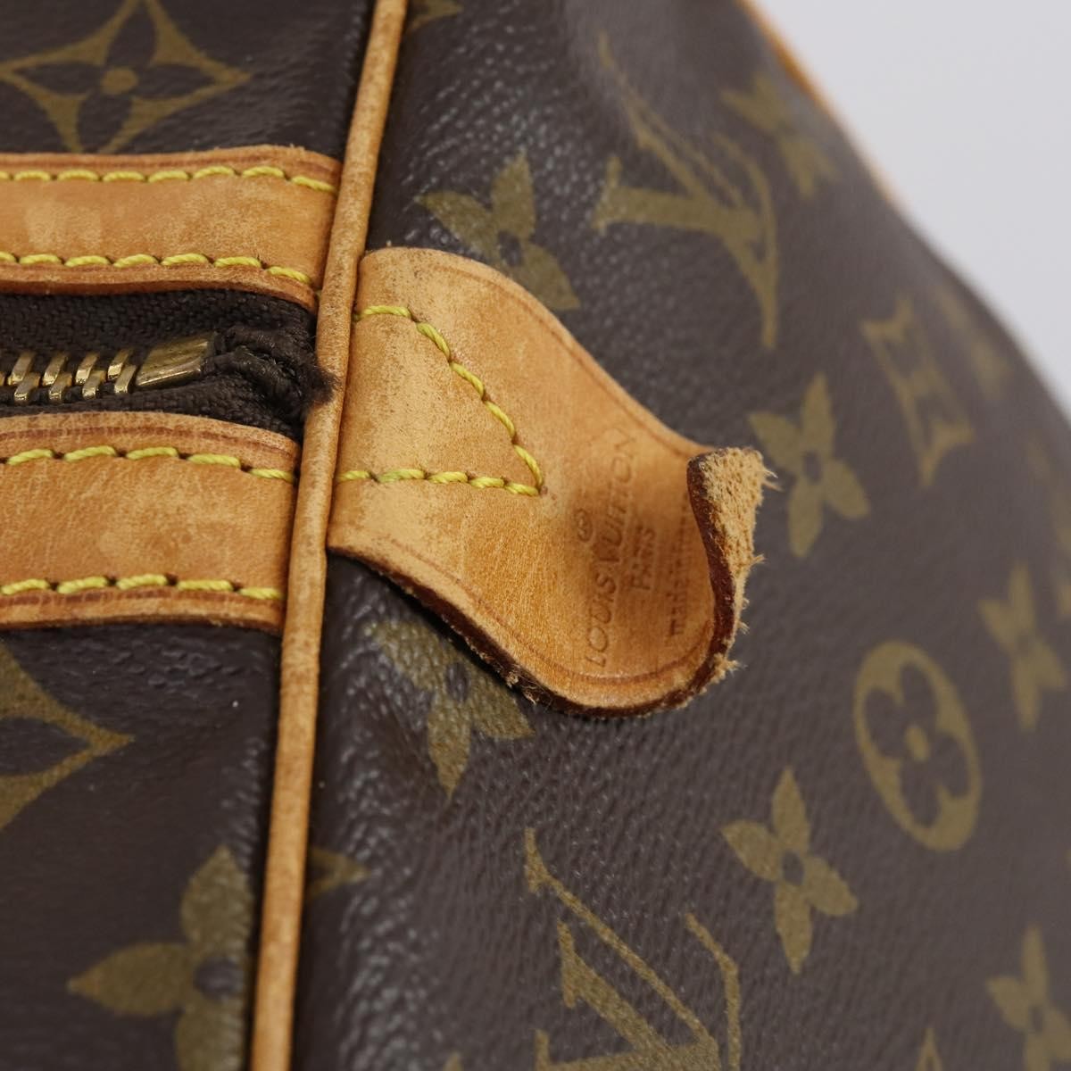 Louis Vuitton Sac Souple Handbag Monogram Canvas Brown Canvas Travel Bag Bag (Pre-Owned)