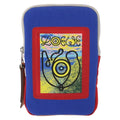 Loewe Eye/Loewe/Nature Zip Neck Pouch Canvas With Applique Blue Canvas Clutche & Pouche Bag (Pre-Owned)