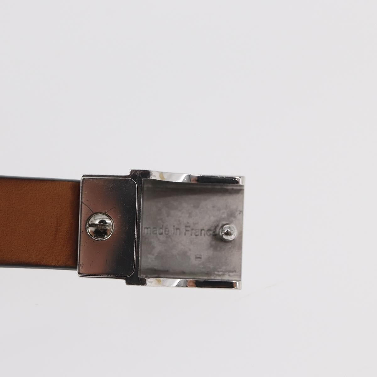 Louis Vuitton Carre Belt Leather Black Leather Belts Accessory (Pre-Owned)