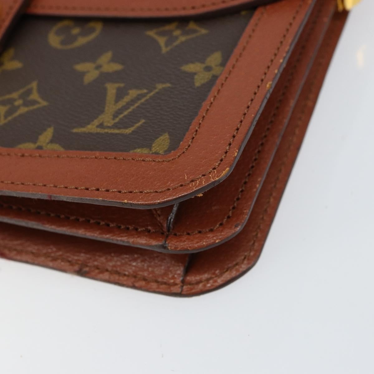 Louis Vuitton Vintage Dauphine Shoulder Bag Monogram Canvas Brown Canvas Shoulder Bag Bag (Pre-Owned)