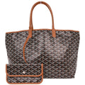Goyard Saint Louis Tote Coated Canvas Black Canvas Tote Bag Bag (Pre-Owned)