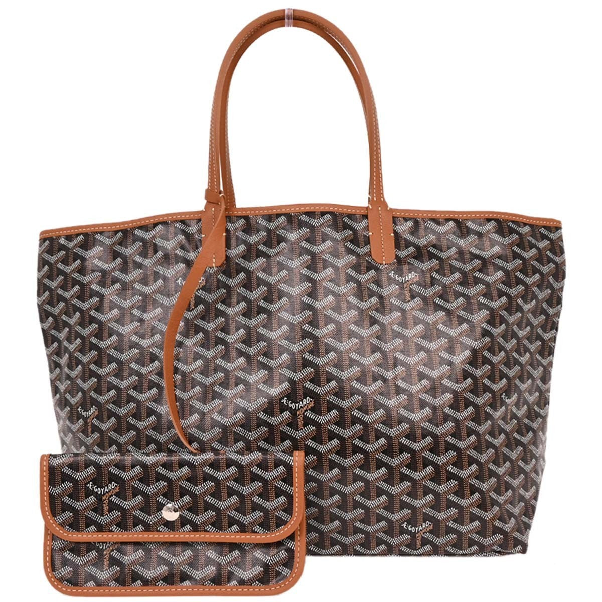 Goyard Saint Louis Tote Coated Canvas Black Canvas Tote Bag Bag (Pre-Owned)