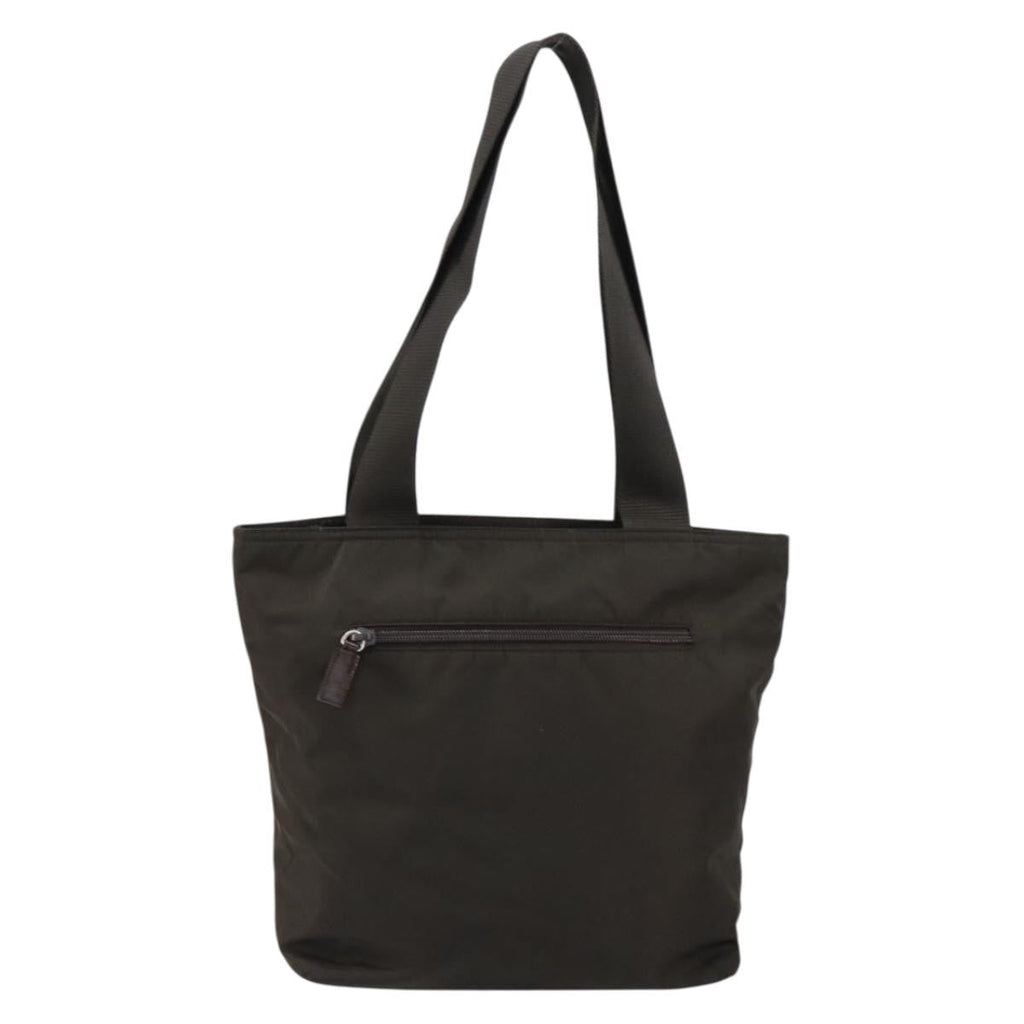 Prada Vintage Zip Tote Tessuto Khaki Nylon Tote Bag Bag (Pre-Owned)