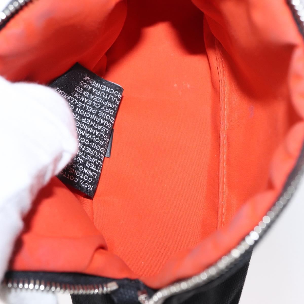 Hermes Bolide Travel Pouch Canvas Black Canvas Clutche & Pouche Bag (Pre-Owned)