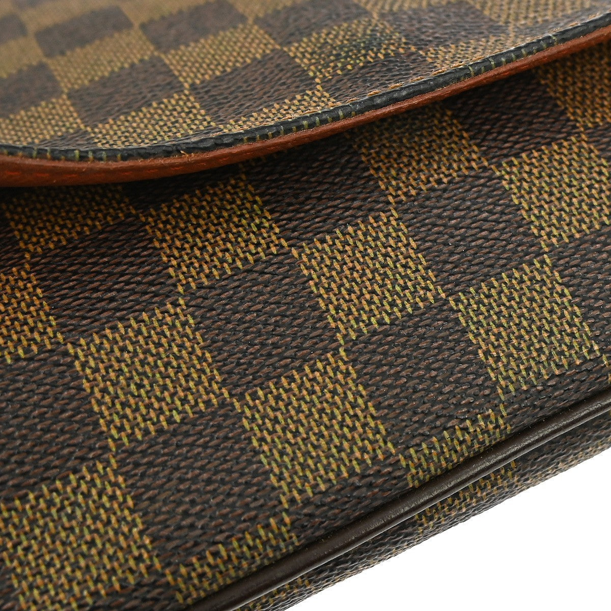 Louis Vuitton Musette Salsa Handbag Damier Canvas Brown Canvas Shoulder Bag Bag (Pre-Owned)