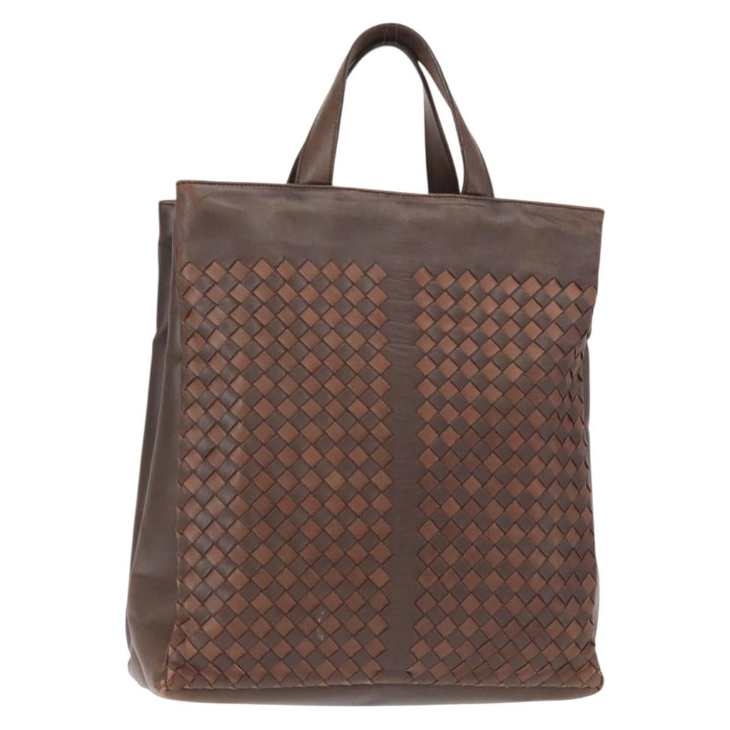 Bottega Veneta Tote Intrecciato Nappa Brown Leather Tote Bag Bag (Pre-Owned)