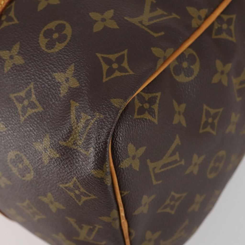 Louis Vuitton Sac Souple Handbag Monogram Canvas Brown Canvas Travel Bag Bag (Pre-Owned)