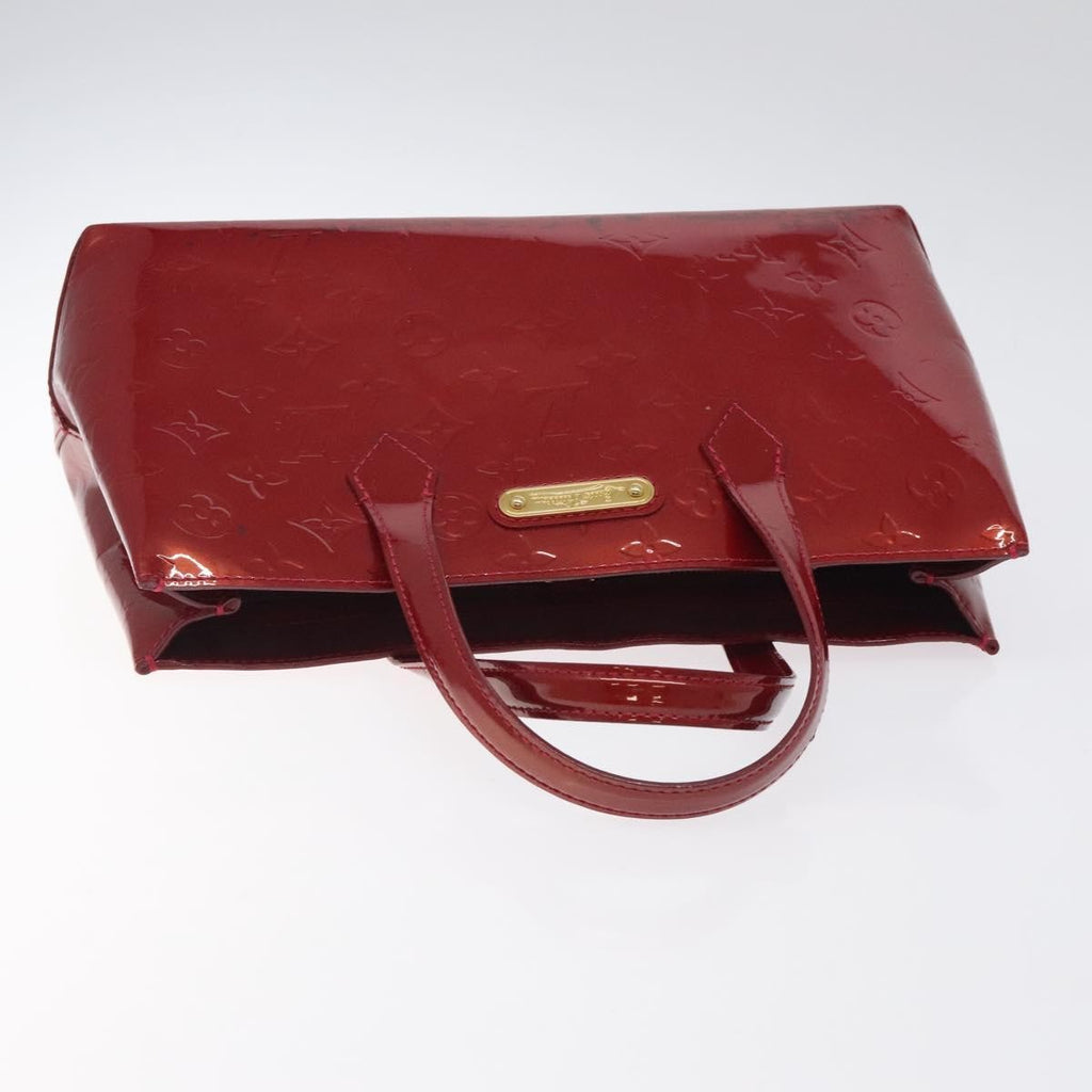 Louis Vuitton Wilshire Handbag Monogram Vernis Red Patent_Leather Handbag (Pre-Owned)