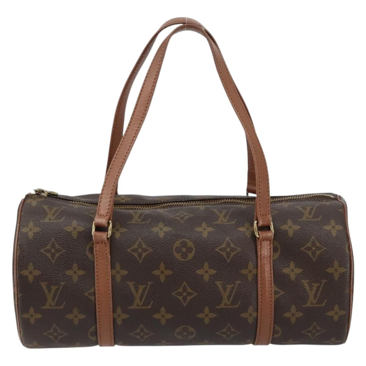 Louis Vuitton Papillon Handbag Monogram Canvas Brown Canvas Handbag (Pre-Owned)