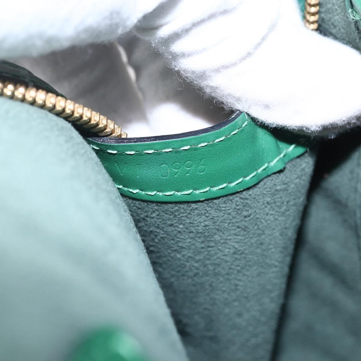 Louis Vuitton Lussac Handbag Epi Leather Green Leather Shoulder Bag Bag (Pre-Owned)