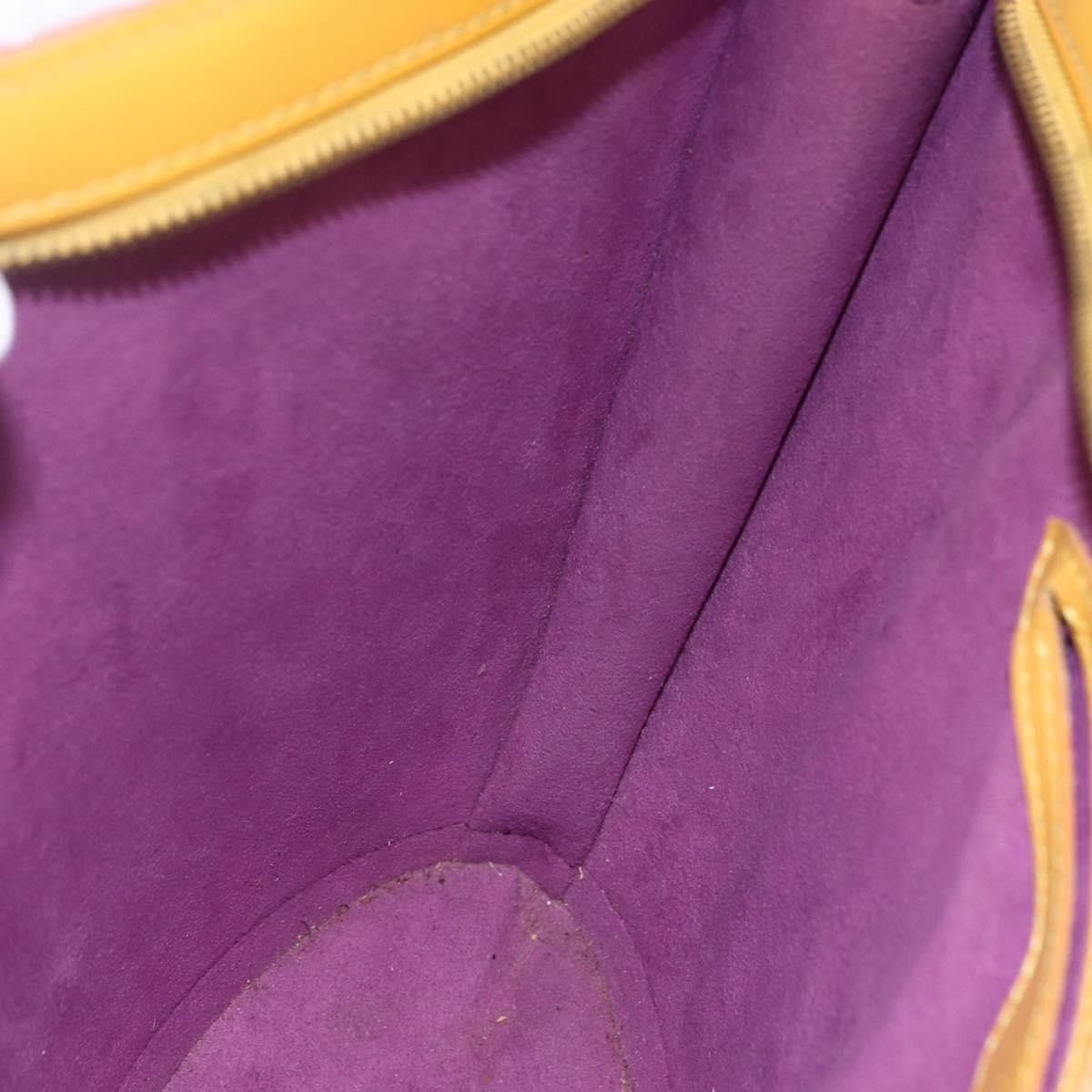 Louis Vuitton Saint Jacques Handbag Epi Leather Yellow Leather Handbag (Pre-Owned)