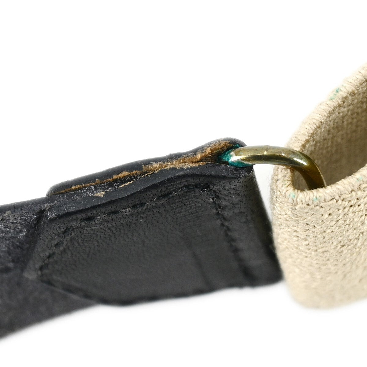 Chanel Logo Suspenders Canvas Beige Canvas Belts Accessory (Pre-Owned)