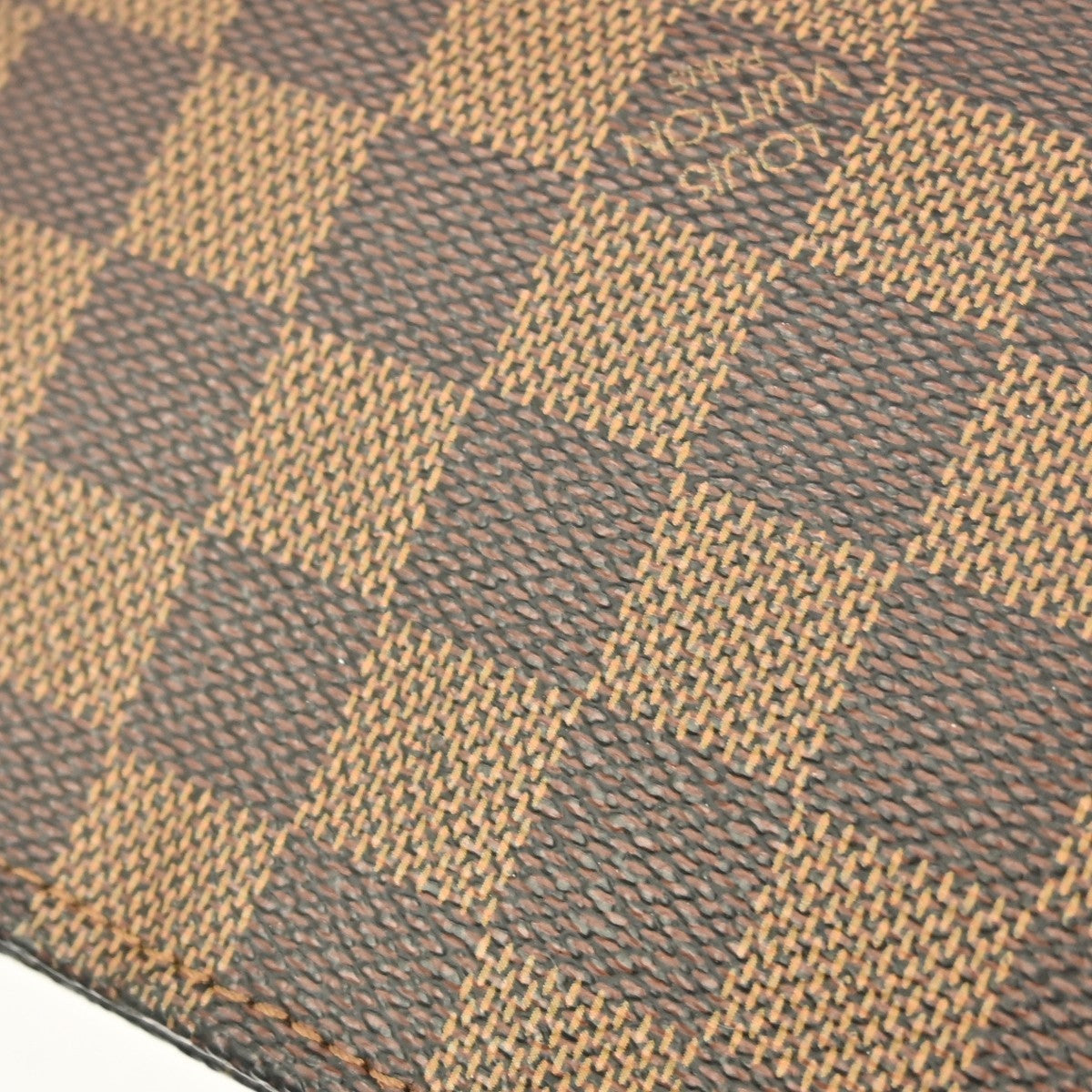 Louis Vuitton Trousse Make Up Bag Damier Canvas Brown Canvas Clutche & Pouche Bag (Pre-Owned)