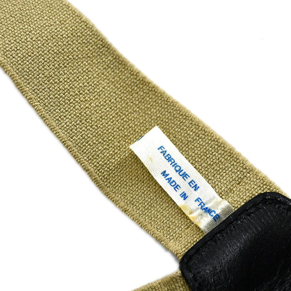 Chanel Logo Suspenders Canvas Beige Canvas Belts Accessory (Pre-Owned)